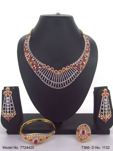 Artificial Diamond Cz Jewelry Set