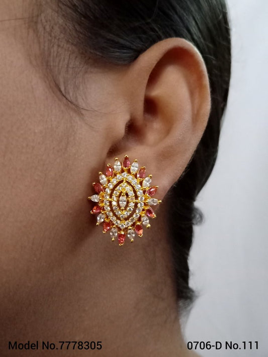 American diamond Earring Indian hand crafted