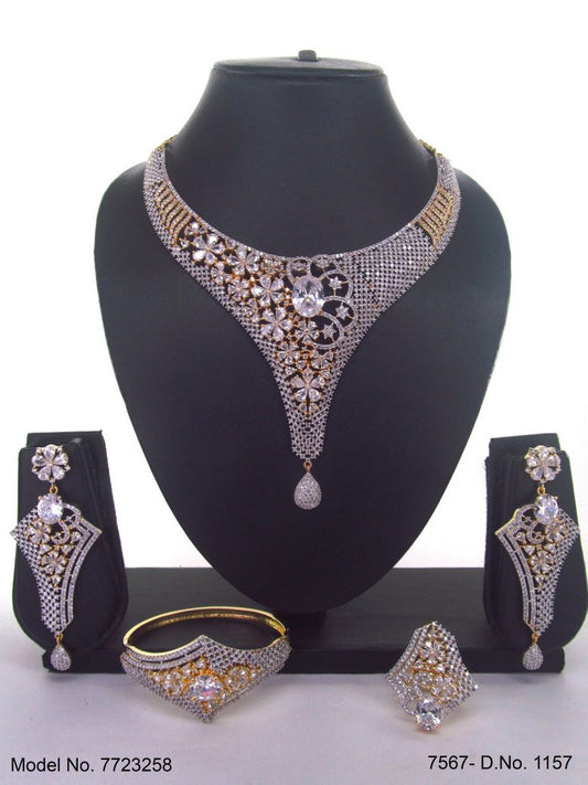 Artificial Diamond Cz Jewelry Set