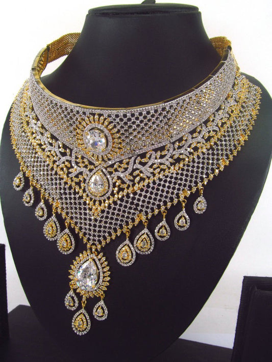 American Diamond Necklace Set