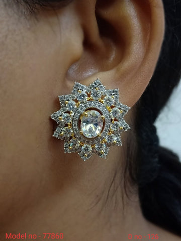 Artificial Jewelry | Earring Tops cubic zircon