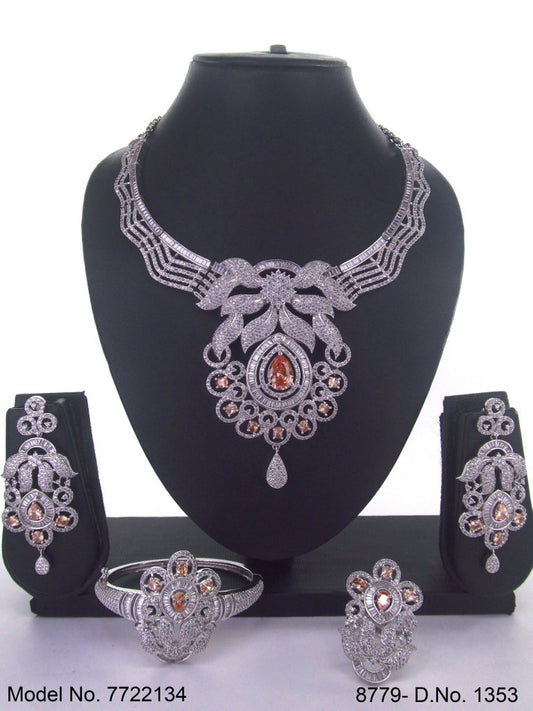 Artificial Diamond Cz Jewelry Set