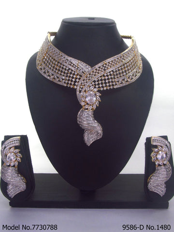 American Diamond Handcrafted Jewelry Set