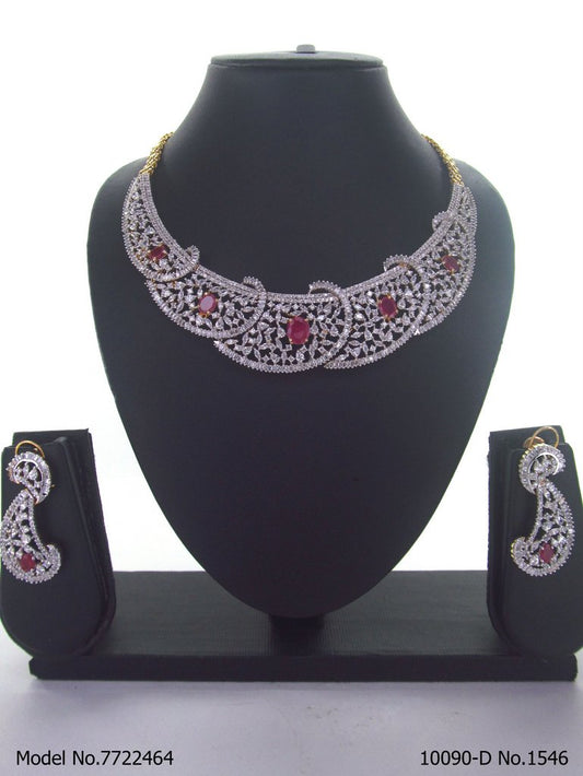 Artificial Diamond Cz Jewelry Set