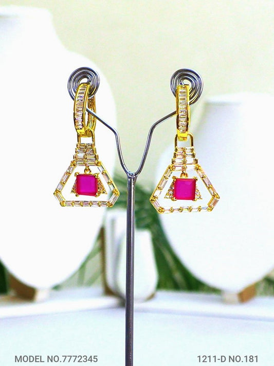 Original Zircon Long Earrings