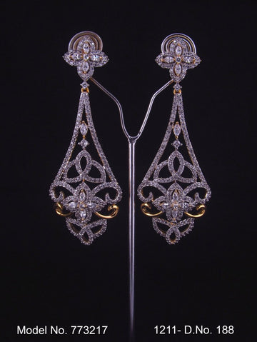 Earrings made of Cubic Zircons