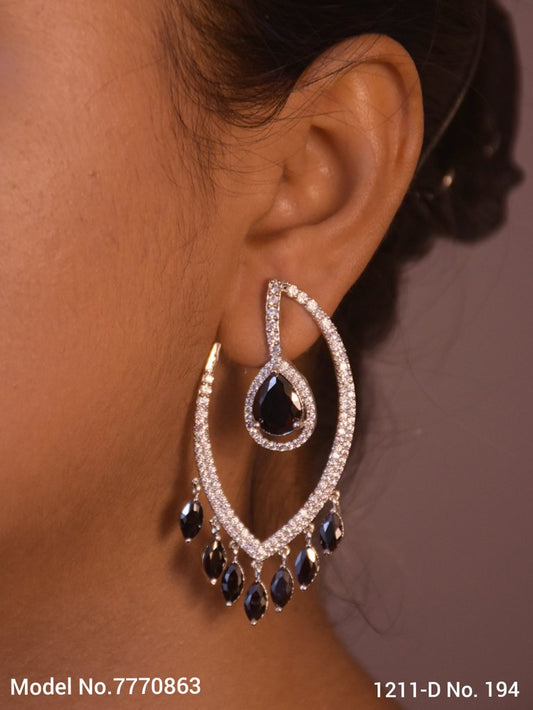 Original Zircon Long Earrings