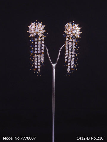 Original Zircon Long Earrings