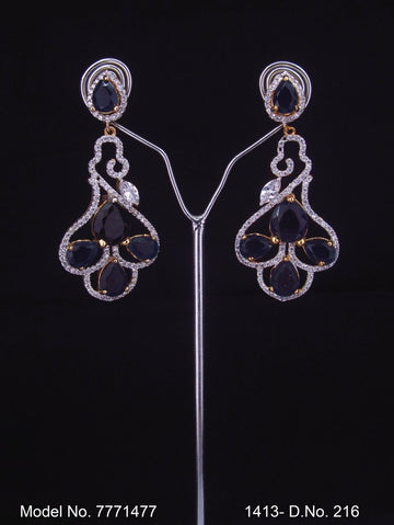 Original Zircon Long Earrings