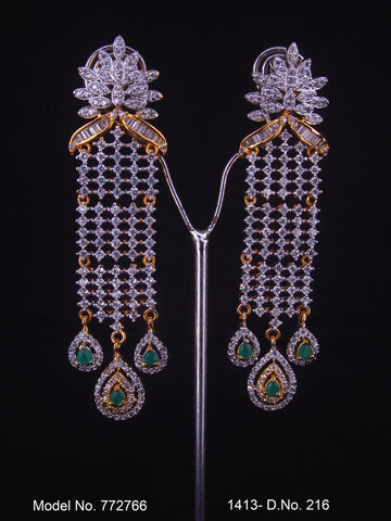 Designer Handmade Cz Earrings